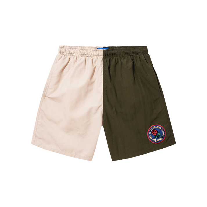SUMMER LEAGUE TECH SHORTS KHAKI/GREEN