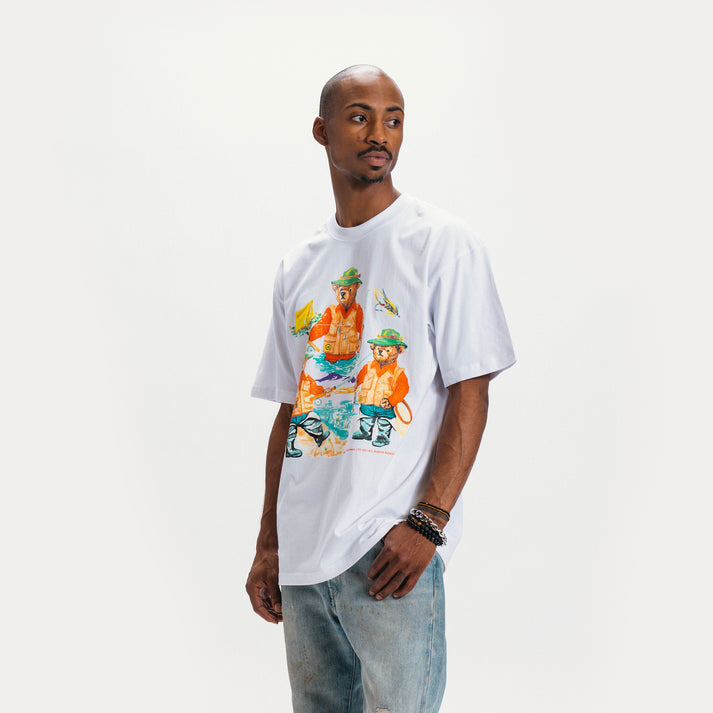 SPORTSMAN BEAR T-SHIRT WHITE