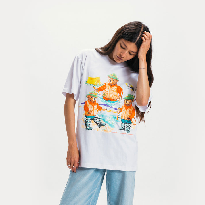 SPORTSMAN BEAR T-SHIRT WHITE