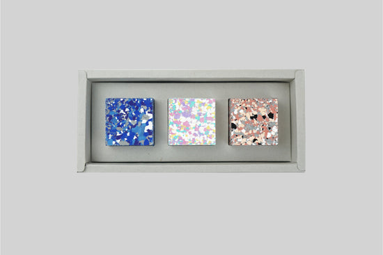 Colorgem Box Collection #2. (Lapis Lazuli + Granite + Pearl)