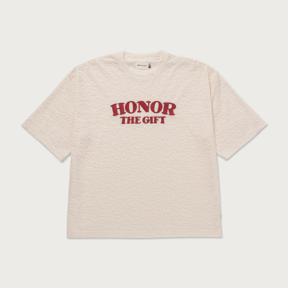 A-Spring Stripe Box Tee Bone