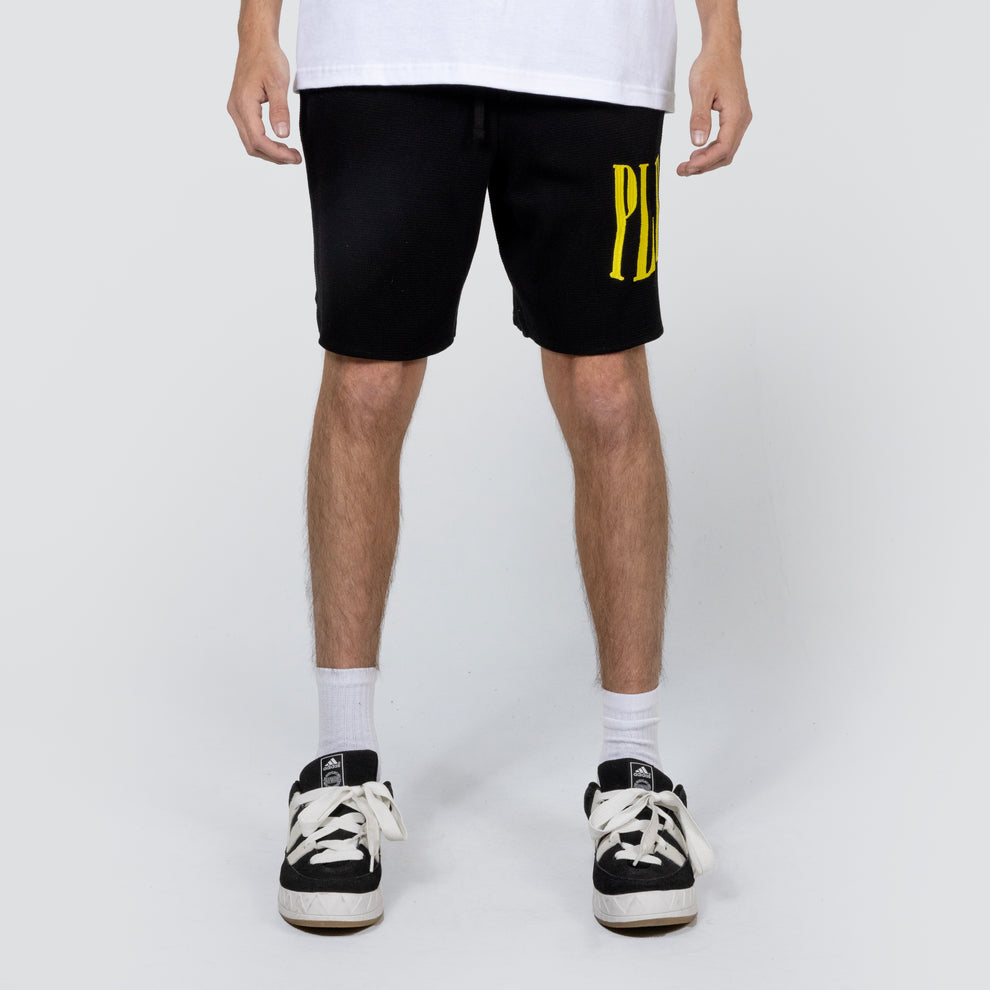 TWITCH WAFFLE KNIT SHORT BLACK