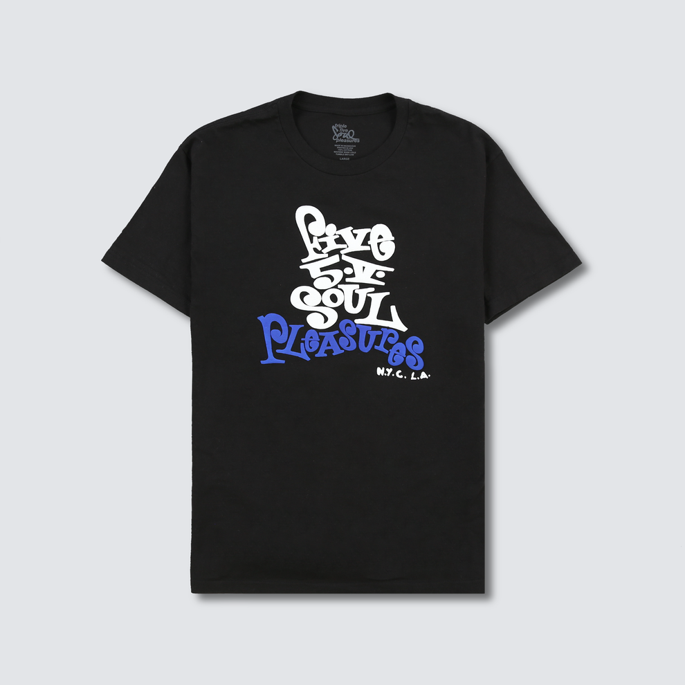 FIVE 5 V T-SHIRT BLACK