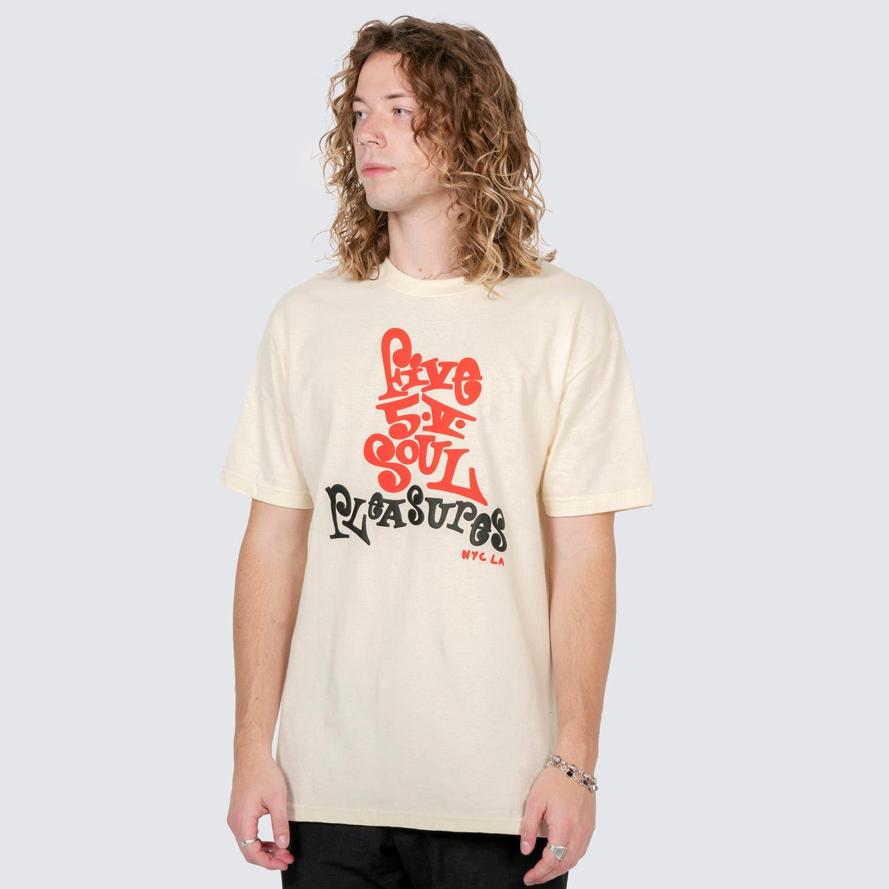 FIVE 5 V T-SHIRT CREAM