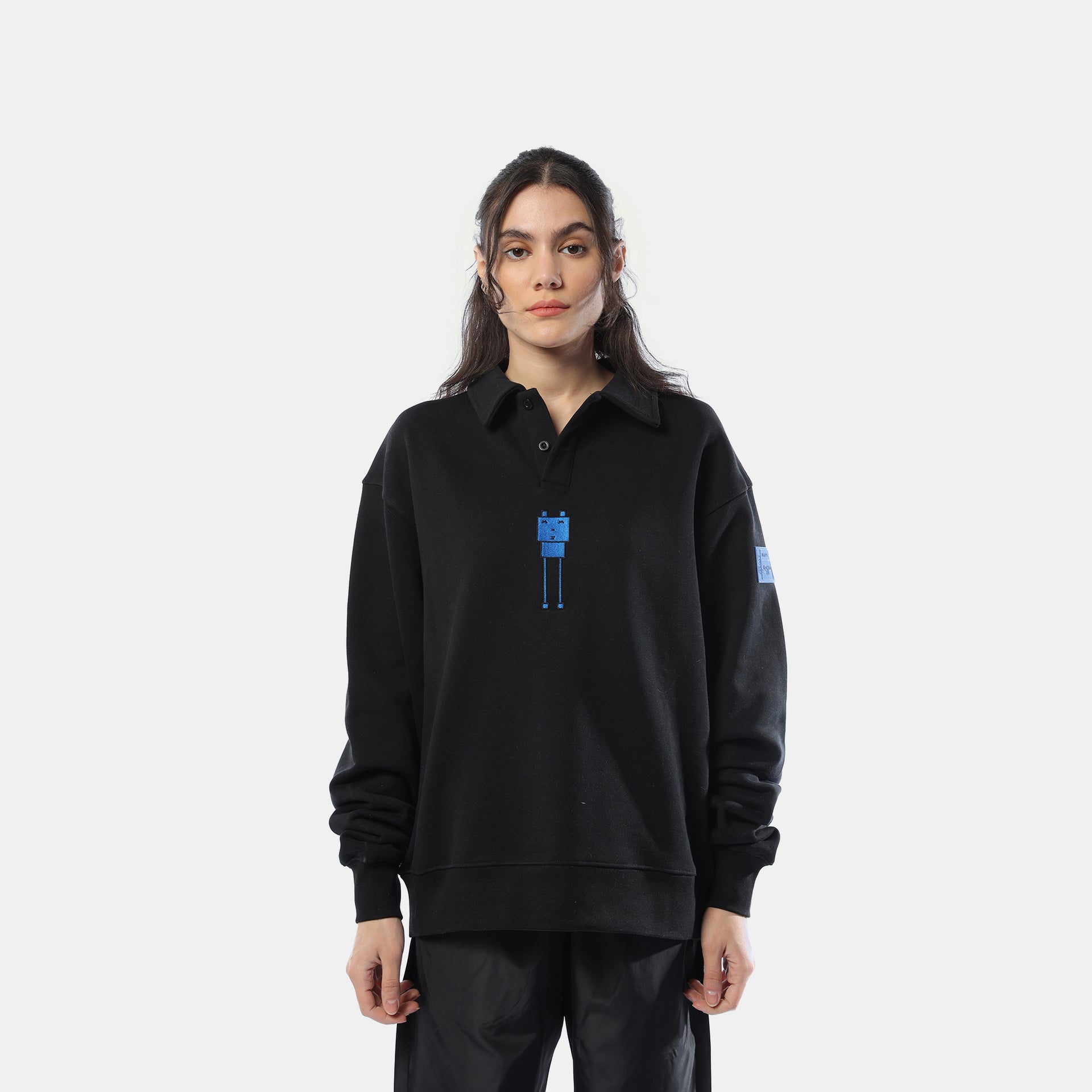 Black Polo sweater