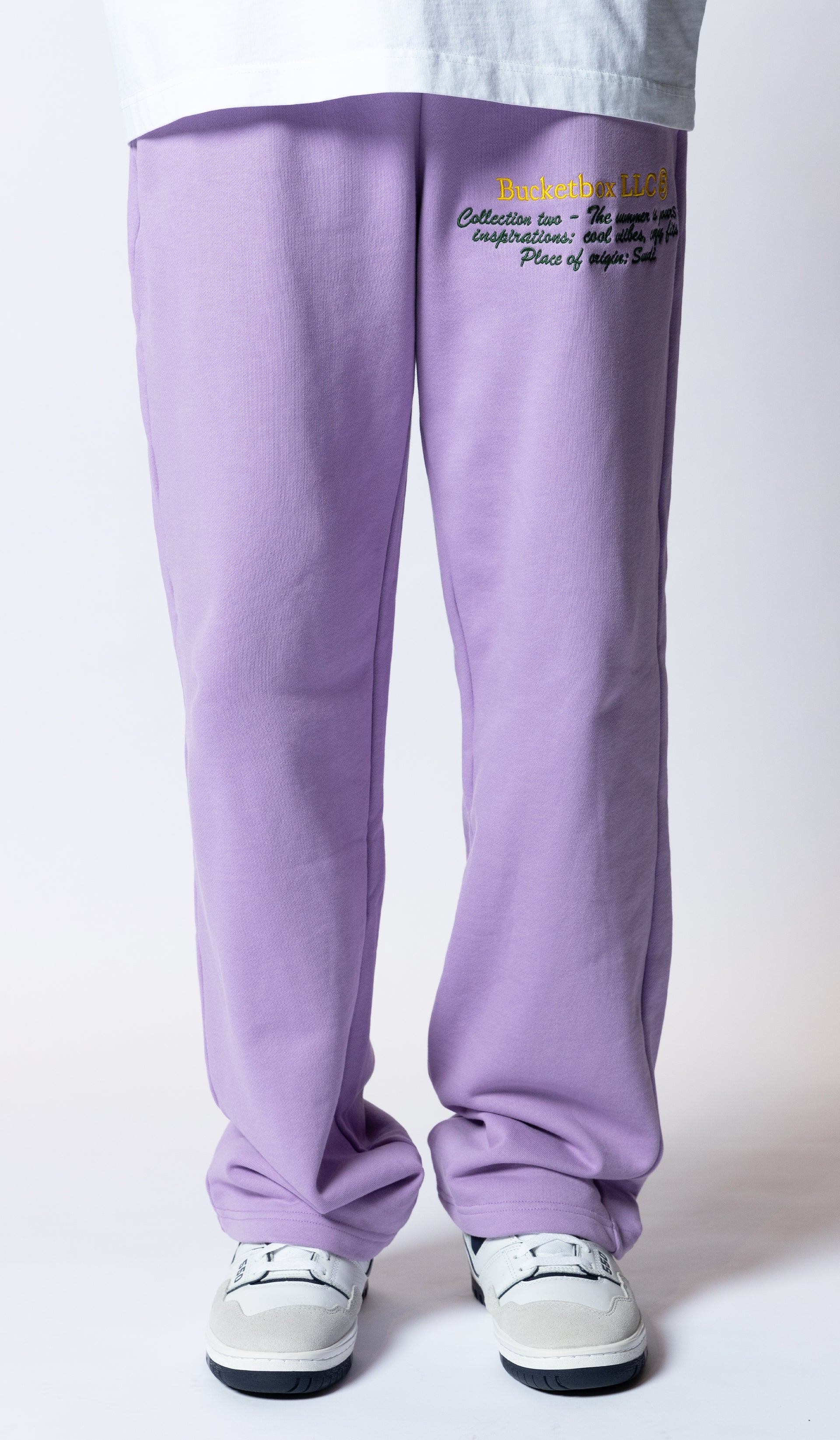 Purple logo pants