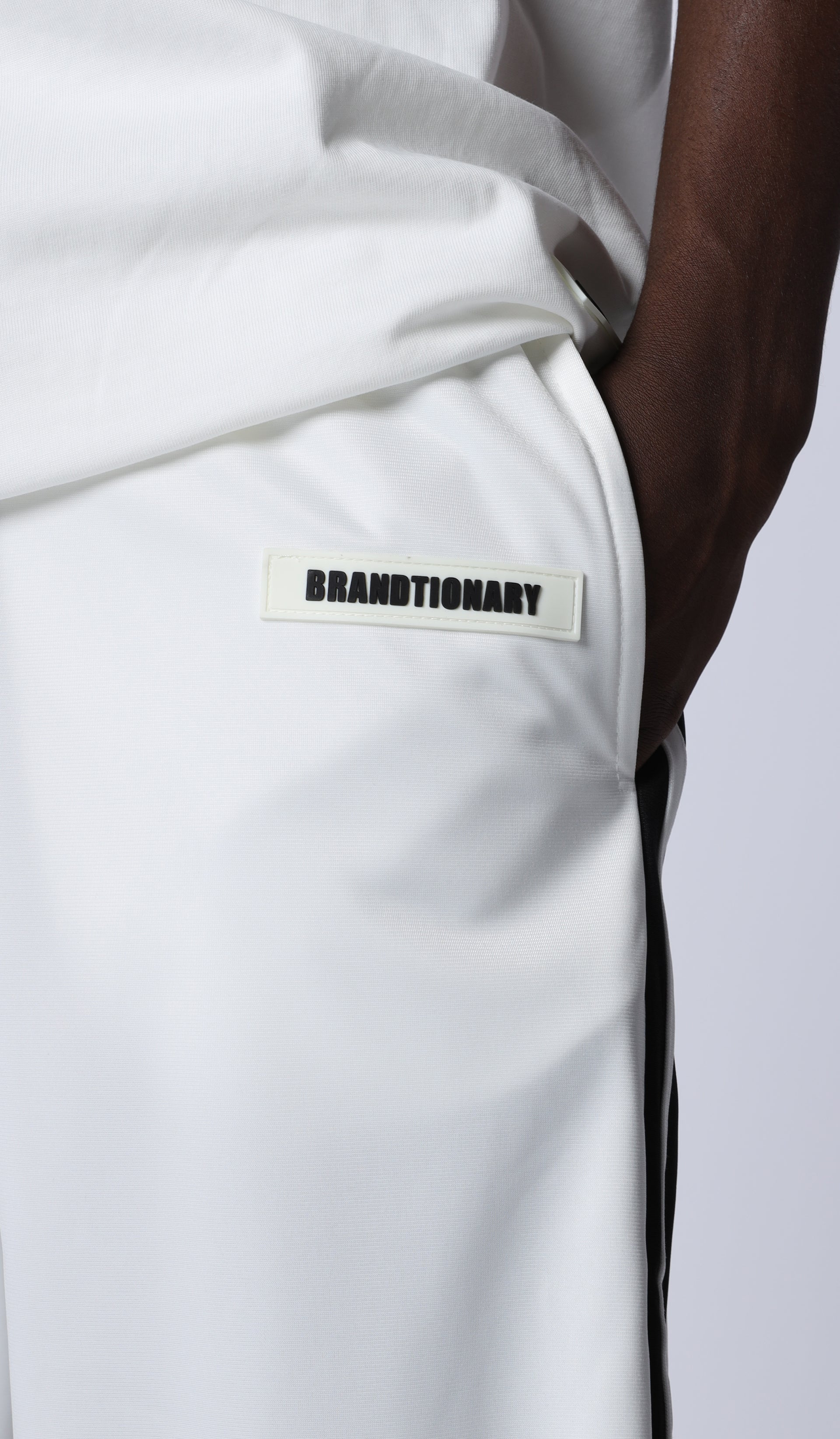 White Track Pants