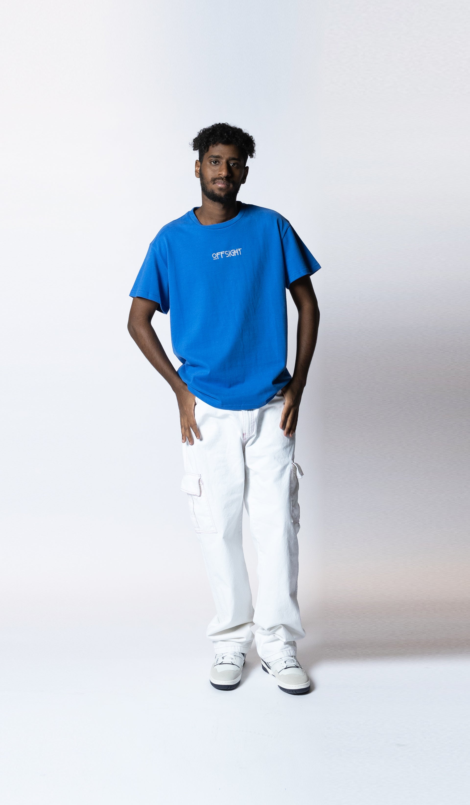 Blue Text Tee