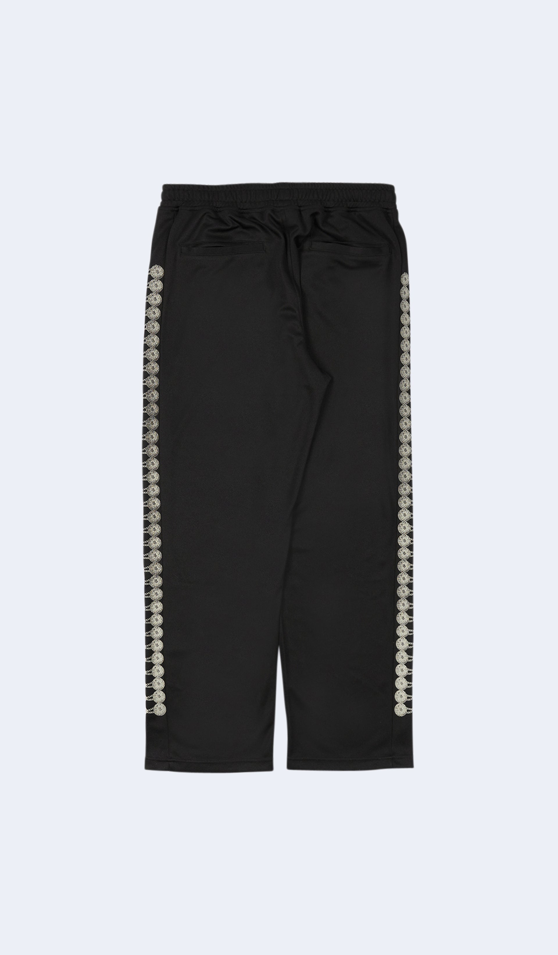 BLACK BUTTONS TRACK PANT BLACK