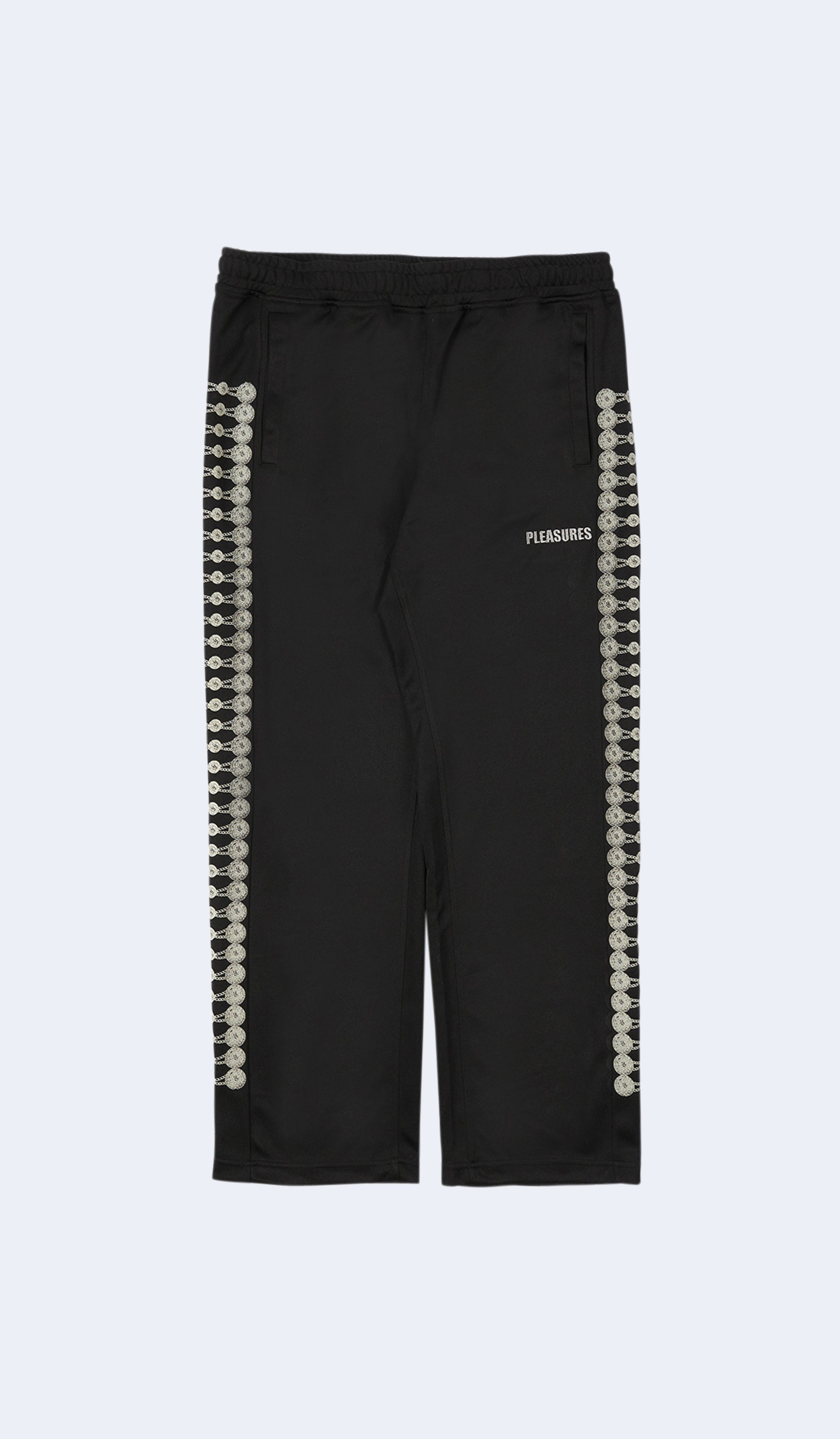 BLACK BUTTONS TRACK PANT BLACK