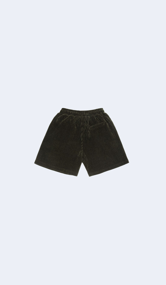 Olive Green Corduroy Shorts