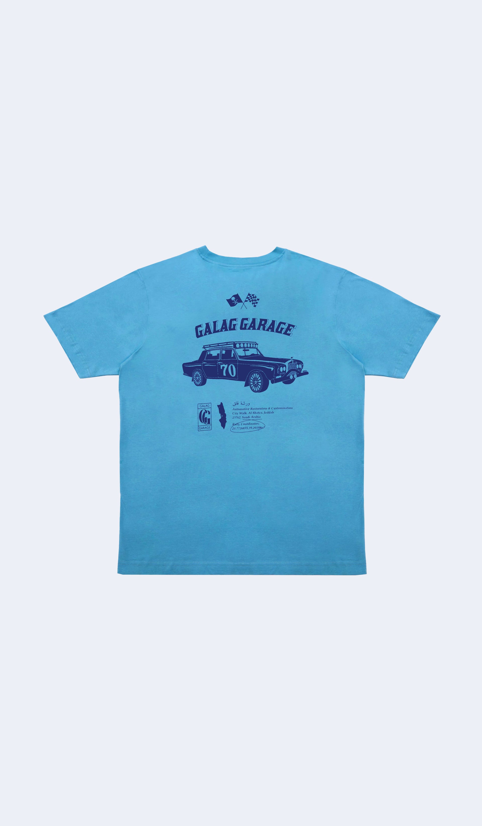 Galag Garage Blue Tee