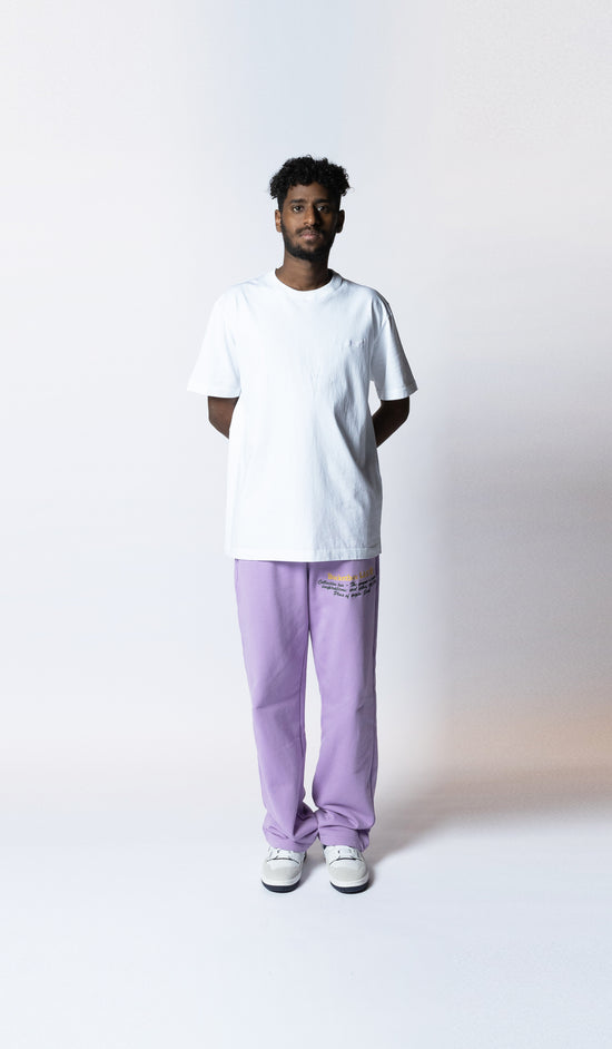 Purple logo pants