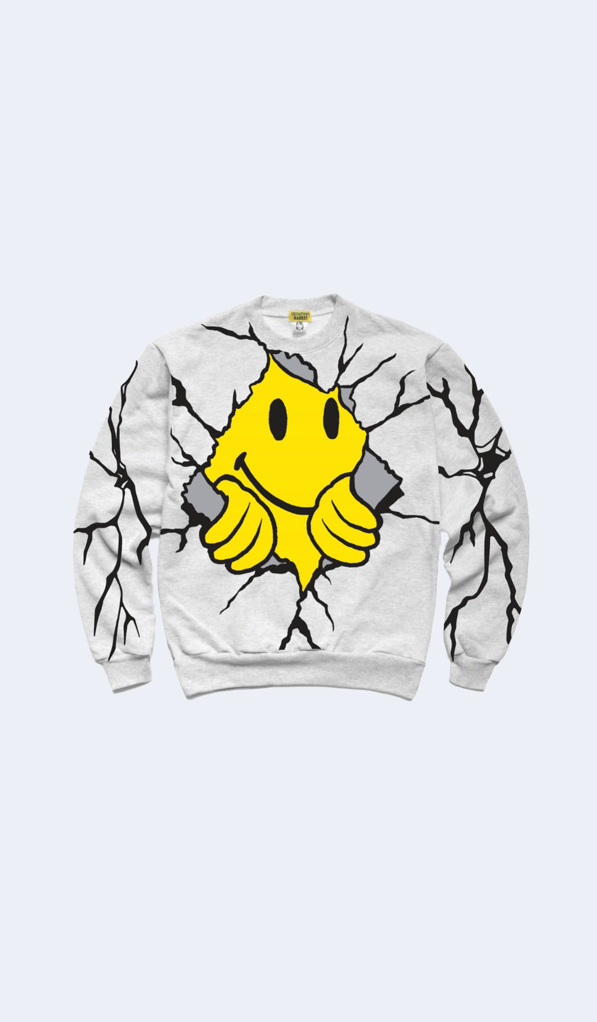 Smiley Dry Wall Breaker Crewneck