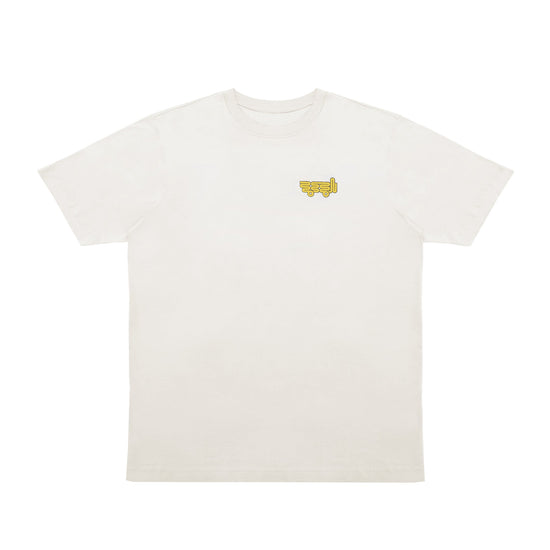 Truck Stop Logo Tee White