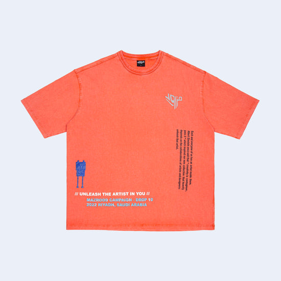 Unleash the Artist in You Orange Tee