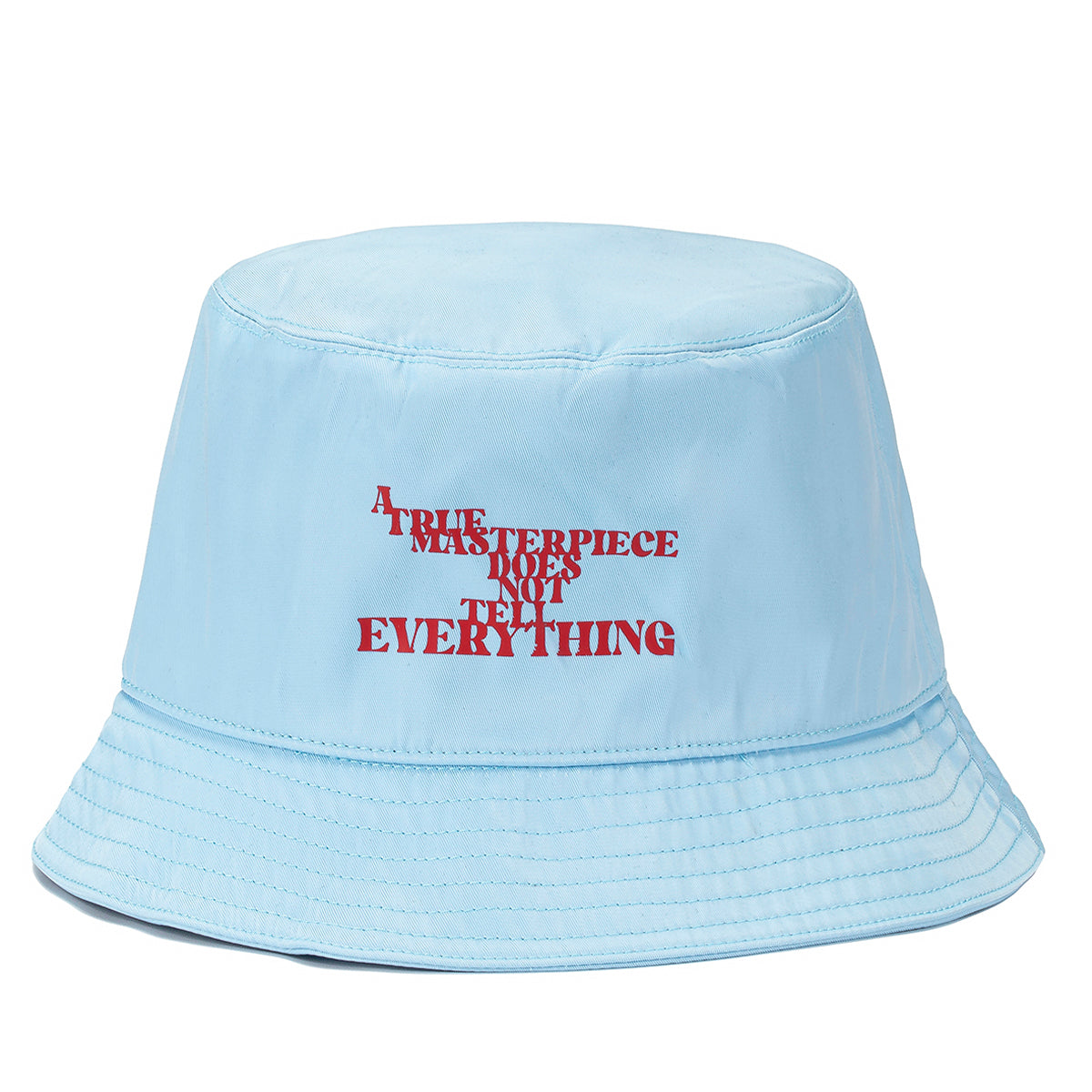 A True Masterpiece Does Not Tell Everything Bucket Hat baby blue