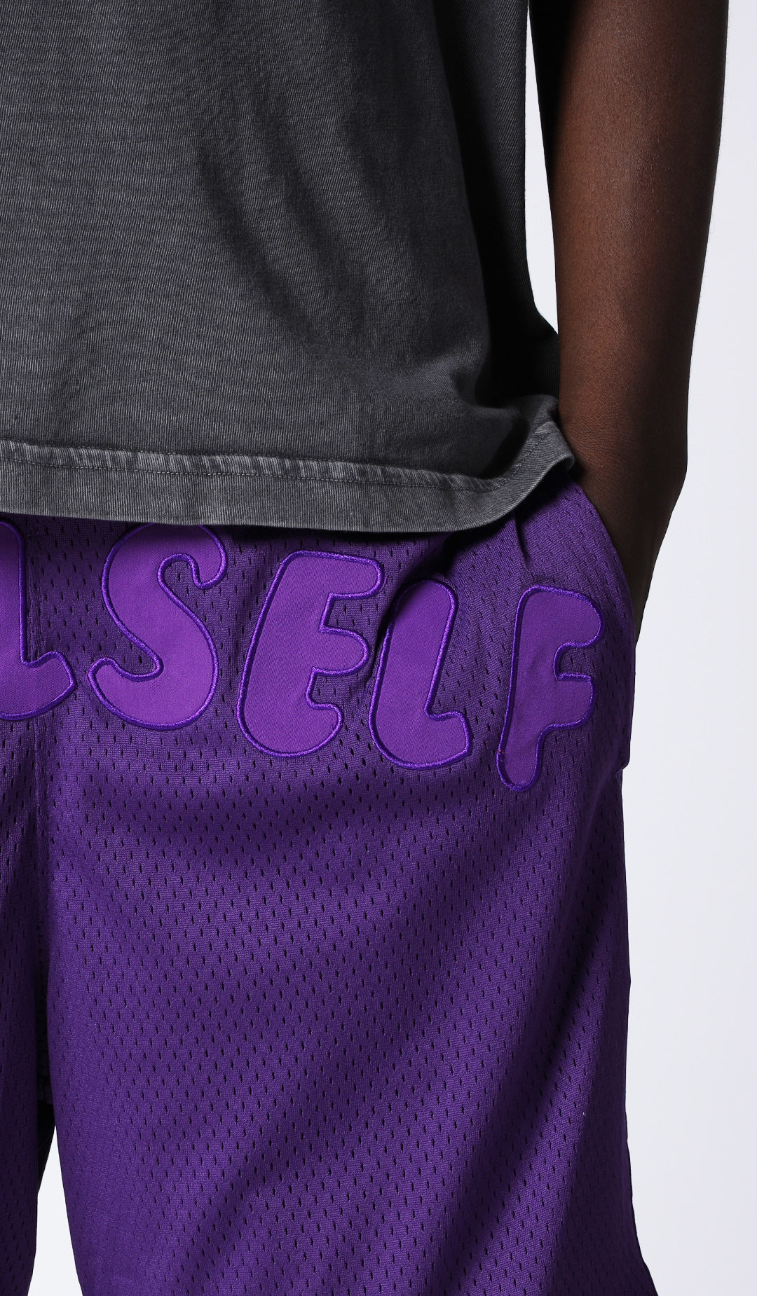 Basketball shorts: Purple