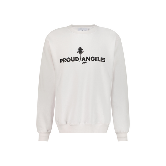 White Logo Crewneck