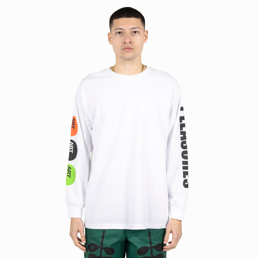 ART NEWS LONG SLEEVE WHITE