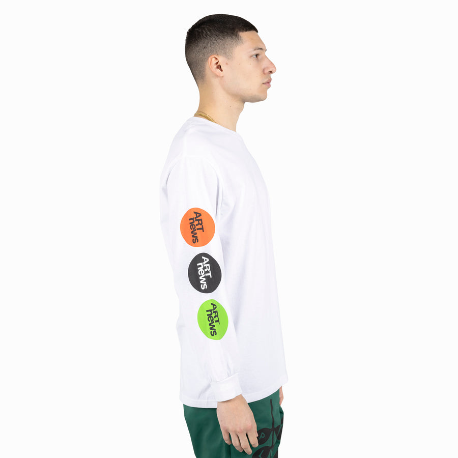 ART NEWS LONG SLEEVE WHITE