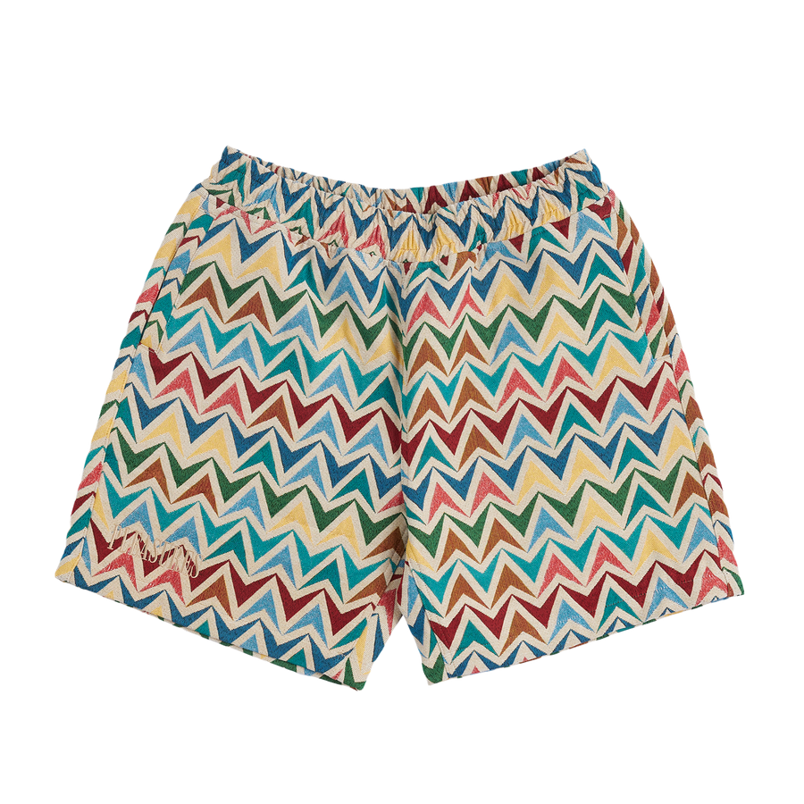 Basket Woven Shorts Multi/Khaki
