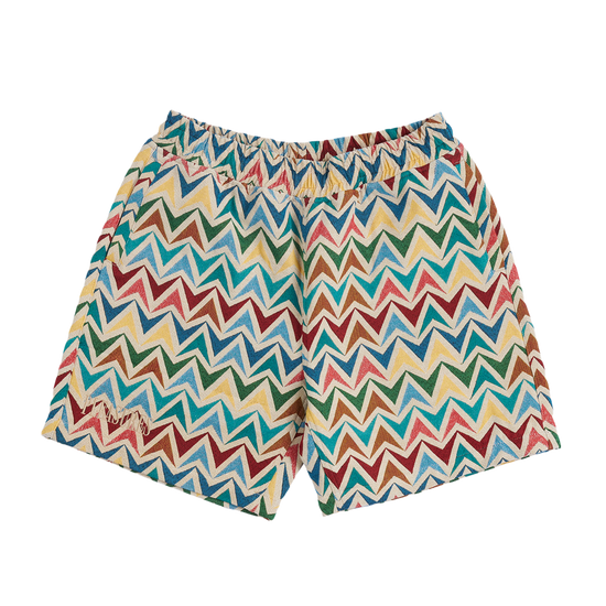 Basket Woven Shorts Multi/Khaki