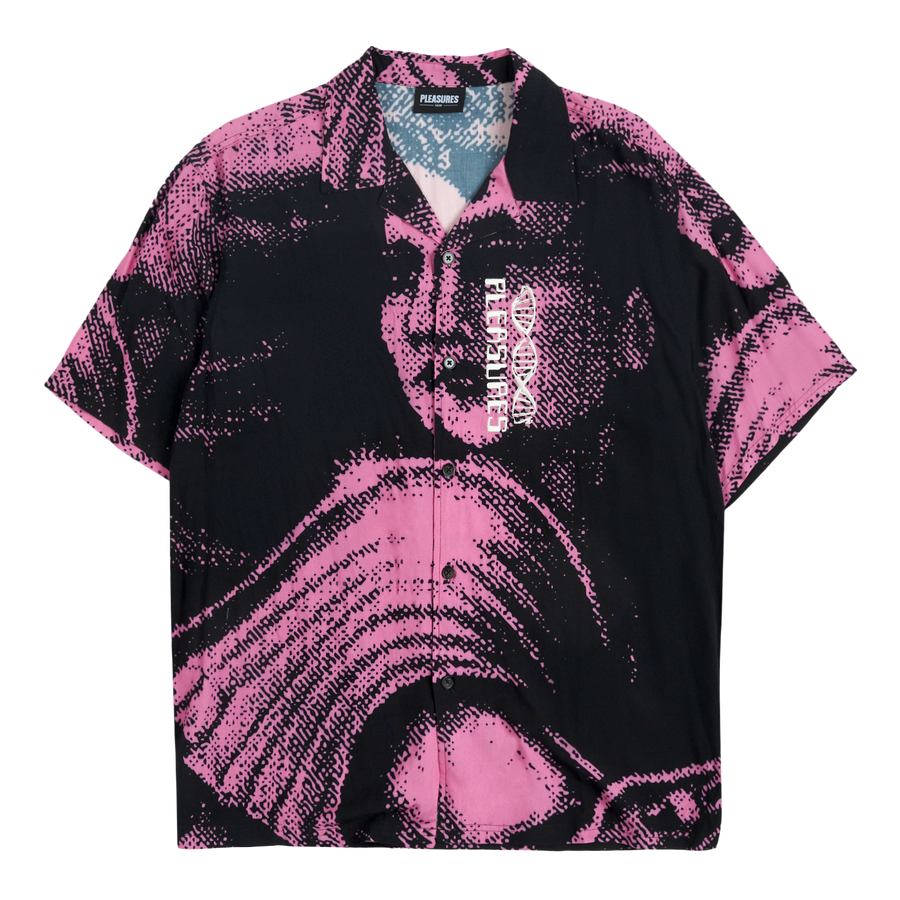 Femme Camp Collar Button Down Black/Pink