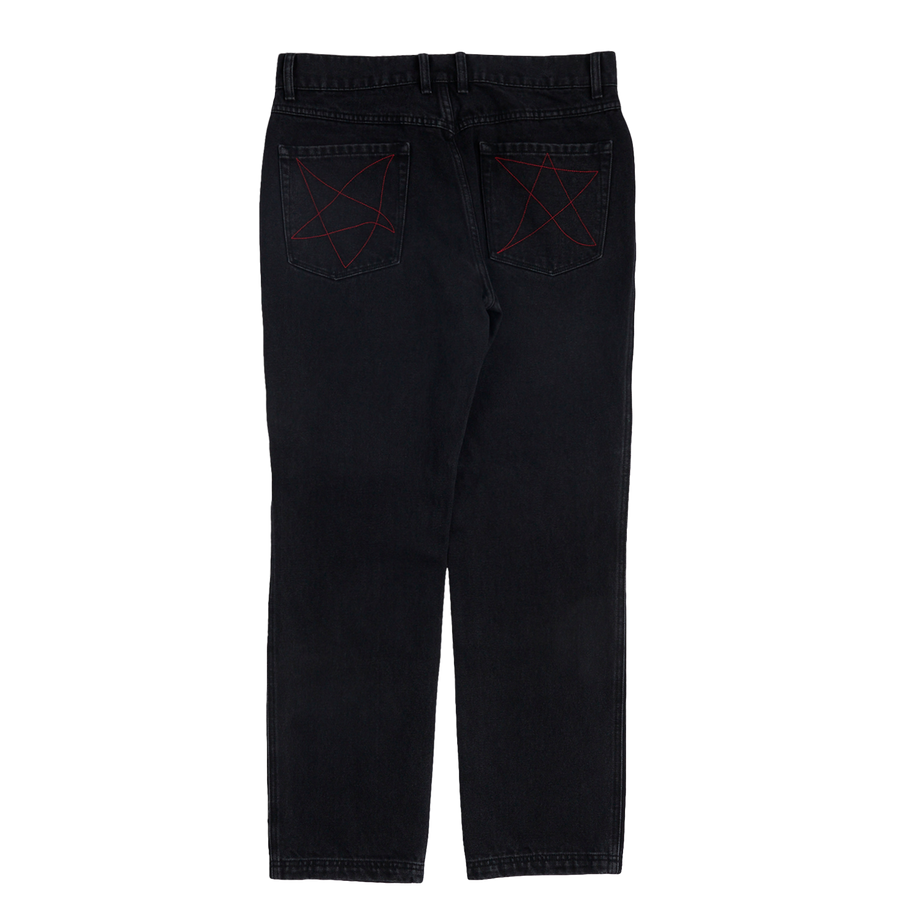 Starry 5 Pocket Denim Washed Black