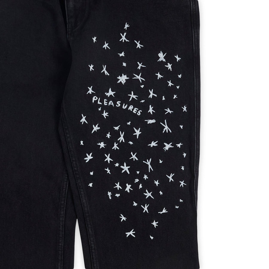 Starry 5 Pocket Denim Washed Black