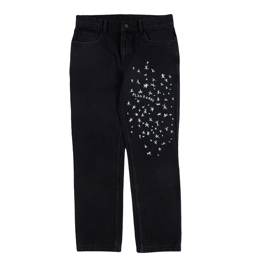 Starry 5 Pocket Denim Washed Black